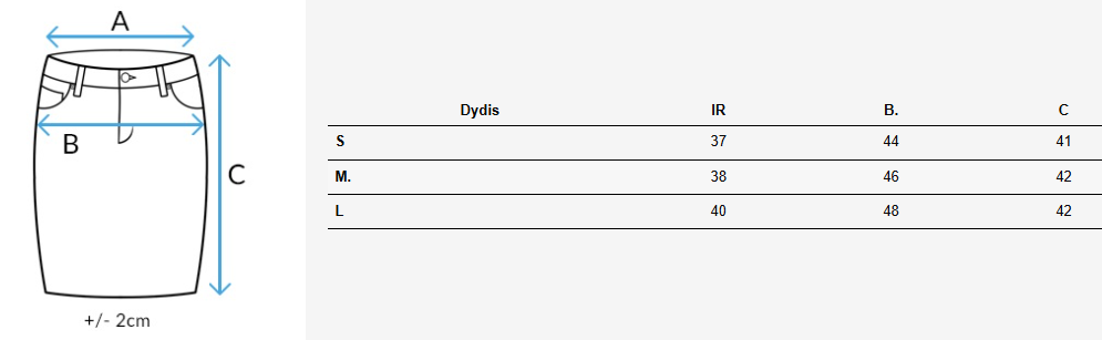 Moteriškas rudas sijonas Cyndy