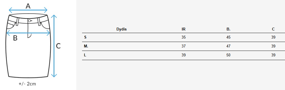 Moteriškas juodas mini sijonas Daniz