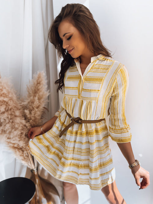 Akcija Geltonos spalvos suknelė Amor