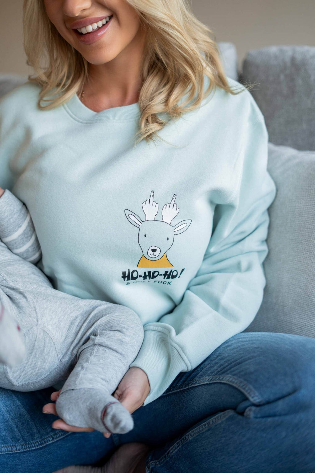 Ho-Ho-Ho Oversized Sweatshirt