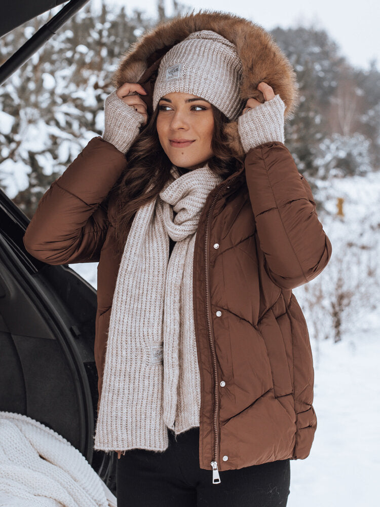 Ruda moteriška striukė Risk