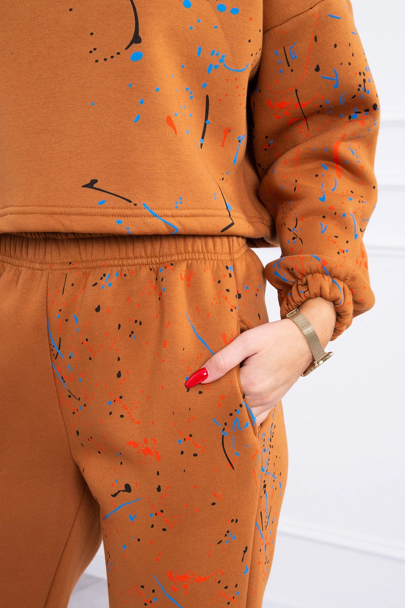 Moteriškas ryškios rudos spalvos komplektas Splash